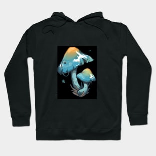 Elegant Blue Webcap mushroom Hoodie